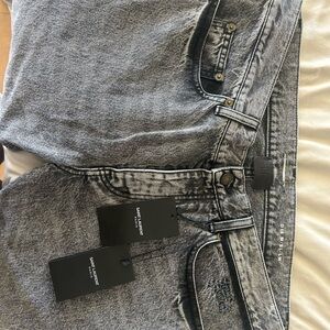 Yves Saint Laurent Slim Jeans - Black and Gray